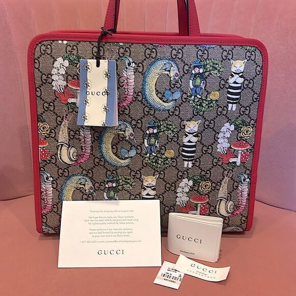 Rare Yuko Higuchi x Gucci GG Supreme Tote Bag - Picture 9 of 11